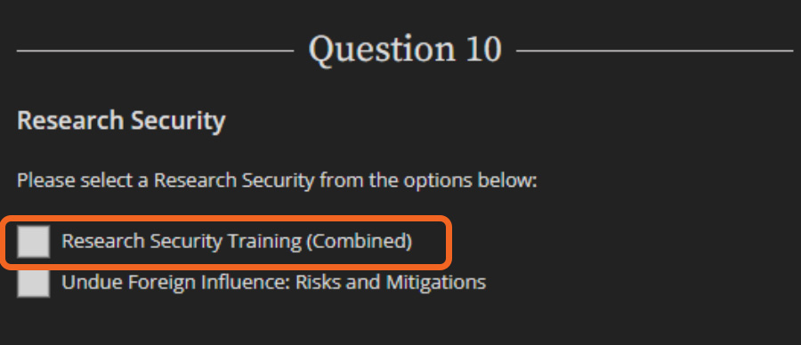CITI Training Question 10